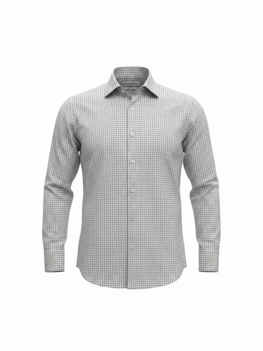 Mizzen+Main White & Gray Micro-Check Dress Shirt